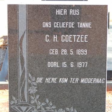 COETZEE C.H. 1899-1977
