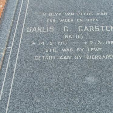 CARSTENS Sarlis C. 1917-1980