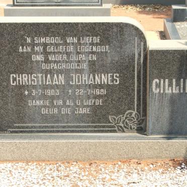 CILLIERS Christiaan Johannes 1903-1981