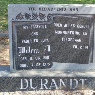 DURANDT Willem J. 1918-1975