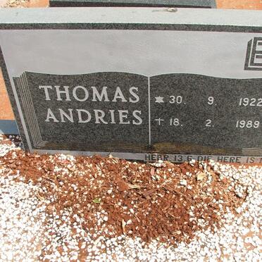 ELOFF Thomas Andries 1922-1989