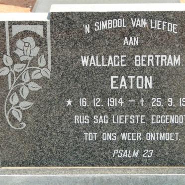 EATON Wallace Bertram 1914-1980