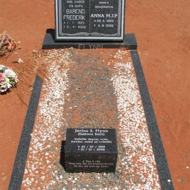 FLYNN Barend Frederik 1923-2002 &amp; Anna M.J.P. 1923-2005 :: FLYNN Jurina S. nee SMIT 1950-2008