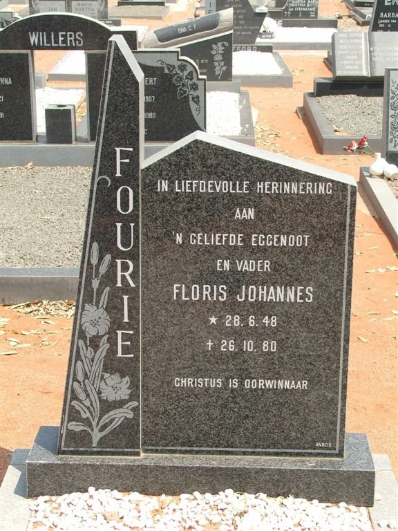 FOURIE Floris Johannes 1948-1980