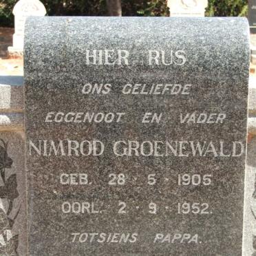 GROENEWALD Nimrod 1905-1952