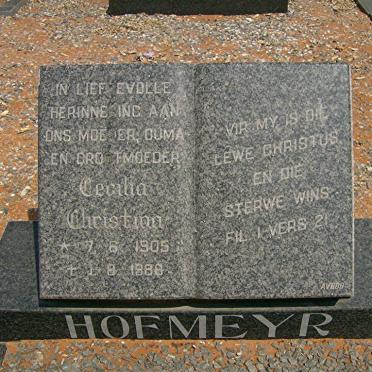 HOFMEYR Cecilia Christina 1905-1988