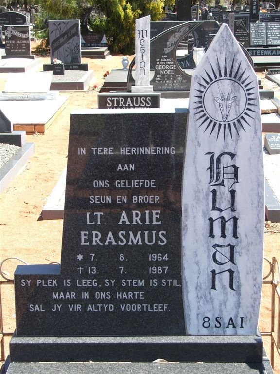 HUMAN Arie Erasmus 1964-1987