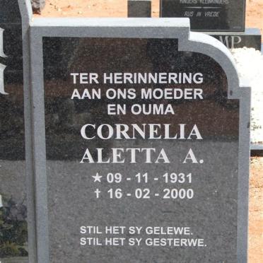 HAMMOND Cornelia Aletta A. 1931-2000