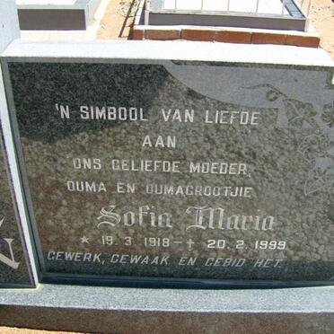HEERDEN Sofia Maria, van 1918-1999