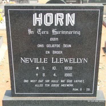 HORN Neville Llewellyn 1938-1980