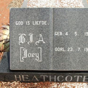 HEATHCOTE H.J.A. 1924-1989