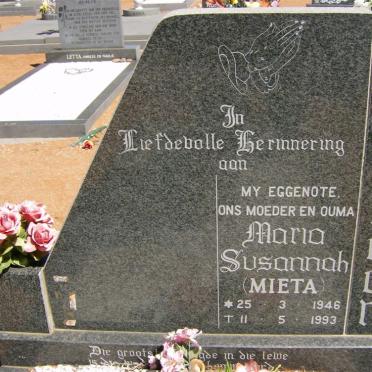 JORDAAN Maria Susannah 1946-1993