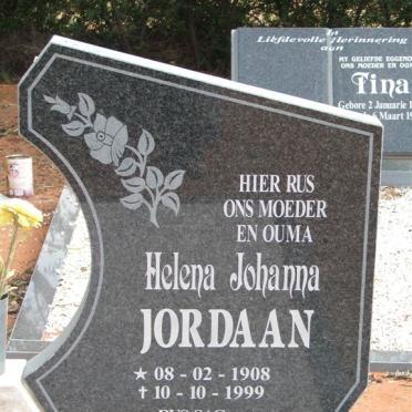 JORDAAN Helena Johanna 1908-1999