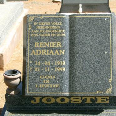JOOSTE Renier Adriaan 1930-1999
