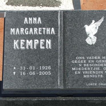 KEMPEN Anna Margaretha 1926-2005