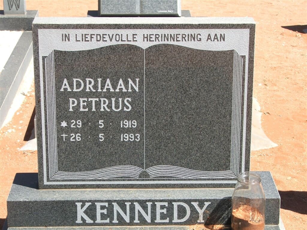 KENNEDY Adriaan Petrus 1919-1993