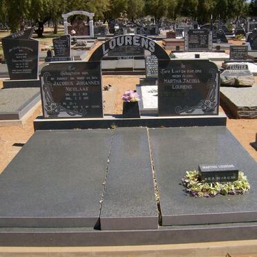 LOURENS Jacobus Johannes Nicolaas 1920-1986 &amp; Martha Jacoba :: LOURENS Marthie 1924-2004