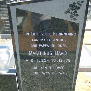 LOUW Marthinus David 1925-1976