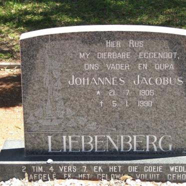 LIEBENBERG Johannes Jacobus 1905-1990