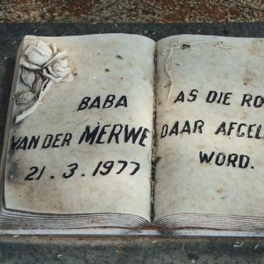 MERWE Baba, van der 1977-1977