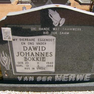 MERWE Dawid Johannes, van der 1940-1988
