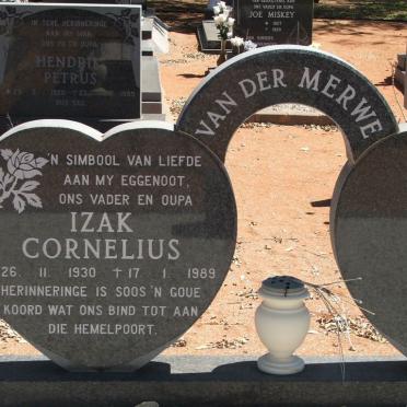MERWE Izak Cornelius, van der 1930-1989