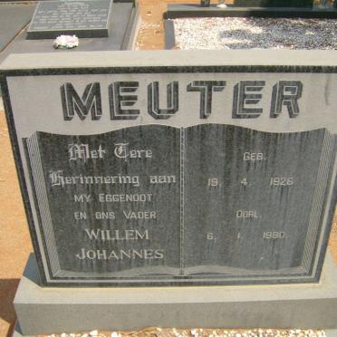 MEUTER Willem Johannes 1926-1980