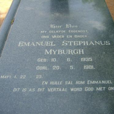 MYBURGH Emanuel Stephanus 1935-1981