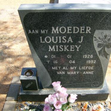 MISKEY Louisa J. 1928-1992