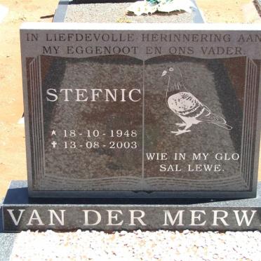MERWE Stefnic, van der 1948-2003