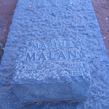 MALAN Marius 1952-1995