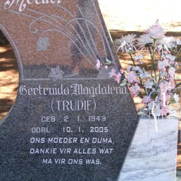 MERWE Gertruida Magdalena, van der 1943-2005