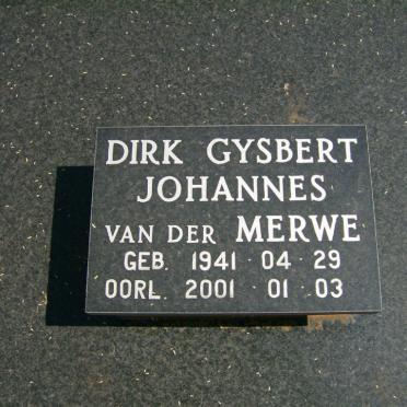 MERWE Thys, van der 1912-1995 &amp; Nellie 1920-2003 :: MERWE Dirk Gysbert Johannes, van der 1941-2001