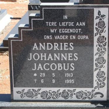 MYBURGH Andries Johannes Jacobus 1913-1995 &amp; Jacoba VAN NIEKERK 1920-1997