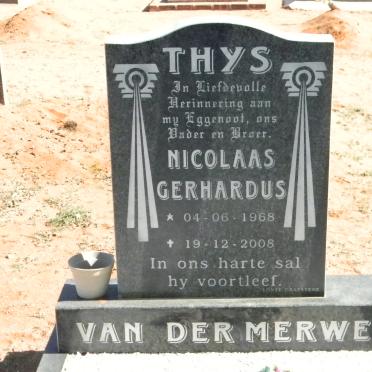 MERWE Nicolaas Gerhardus, van der 1968-2008