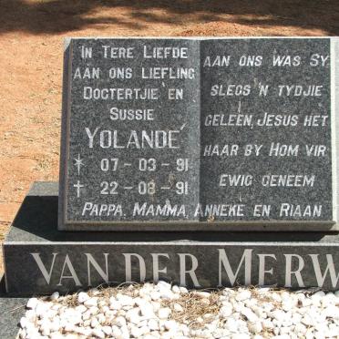 MERWE Yolandé, van der 1991-1991