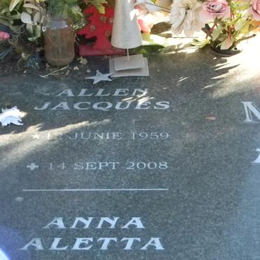 MAGSON Allen Jacques 1959-2008 &amp; Anna Aletta 1961- 