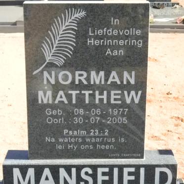 MANSFIELD Norman Matthew 1977-2005