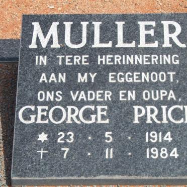 MULLER George Price 1914-1984