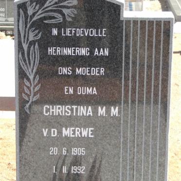 MERWE Christina M.M., v.d. 1905-1992