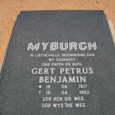 MYBURGH Gert Petrus Benjamin 1917-1993