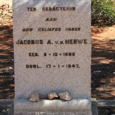 MERWE Jacobus A., v.d. 1865-1947