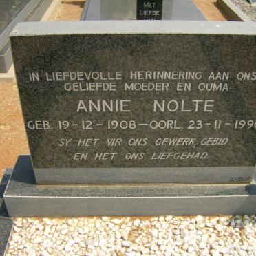 NOLTE Annie 1908-1990