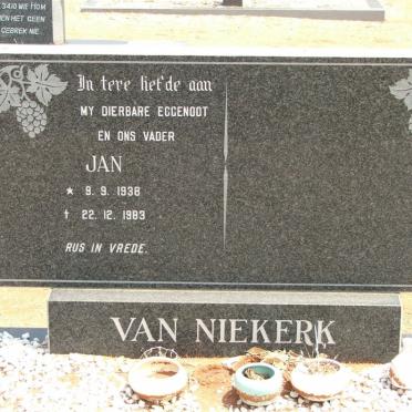 NIEKERK Jan, van 1938-1983