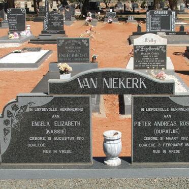 NIEKERK Pieter Andreas Rossouw, van 1912-1994 &amp; Engela Elizabeth 1910-
