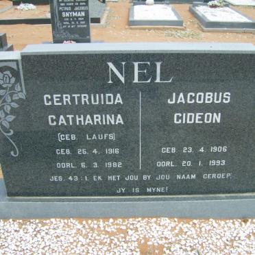 NEL Jacobus Gideon 1906-1993 &amp; Gertruida Catharina LAUFS 1916-1982 :: NEL Jacobus Gideon 1934-1989
