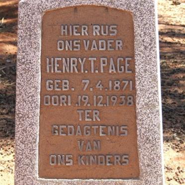 PAGE Henry T. 1871-1938