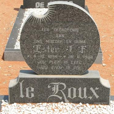 ROUX Ester J.F., le 1894-1988