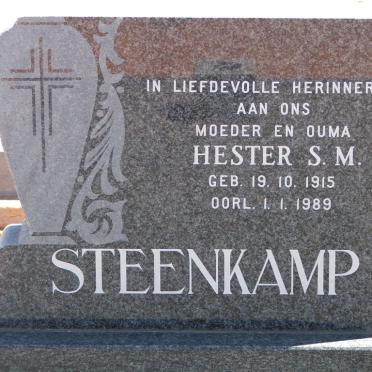 STEENKAMP Hester S.M. 1915-1989