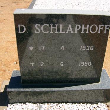 SCHLAPHOFF D. 1936-1990